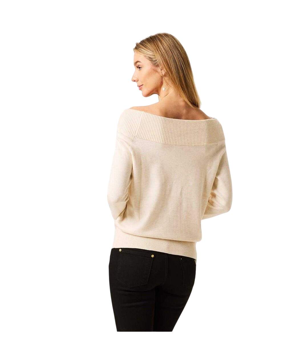 Pull Femme Blanc Cassé Biba-3
