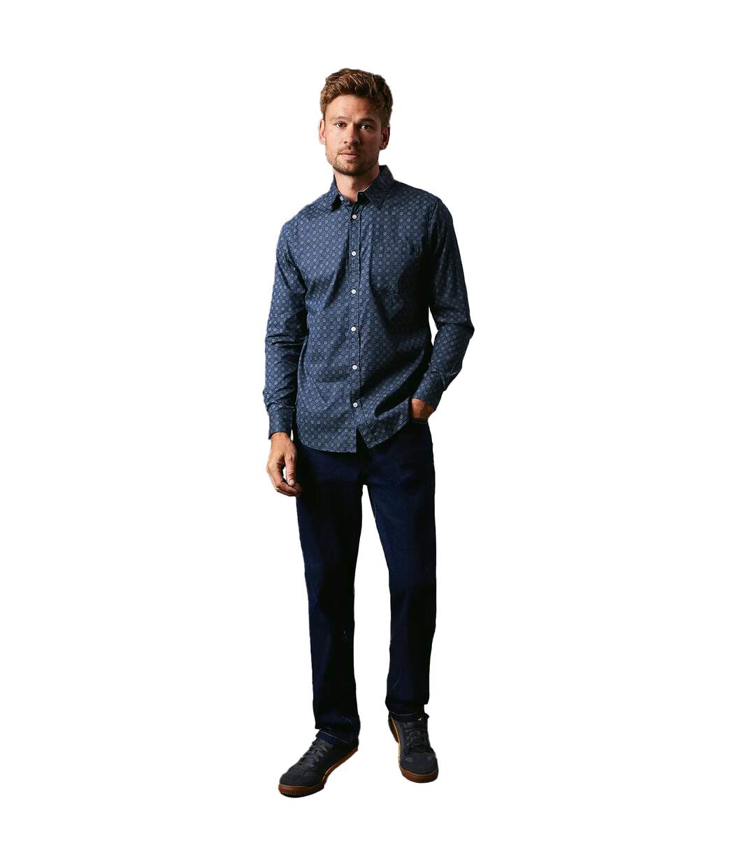 Chemise homme bleu Maine-4