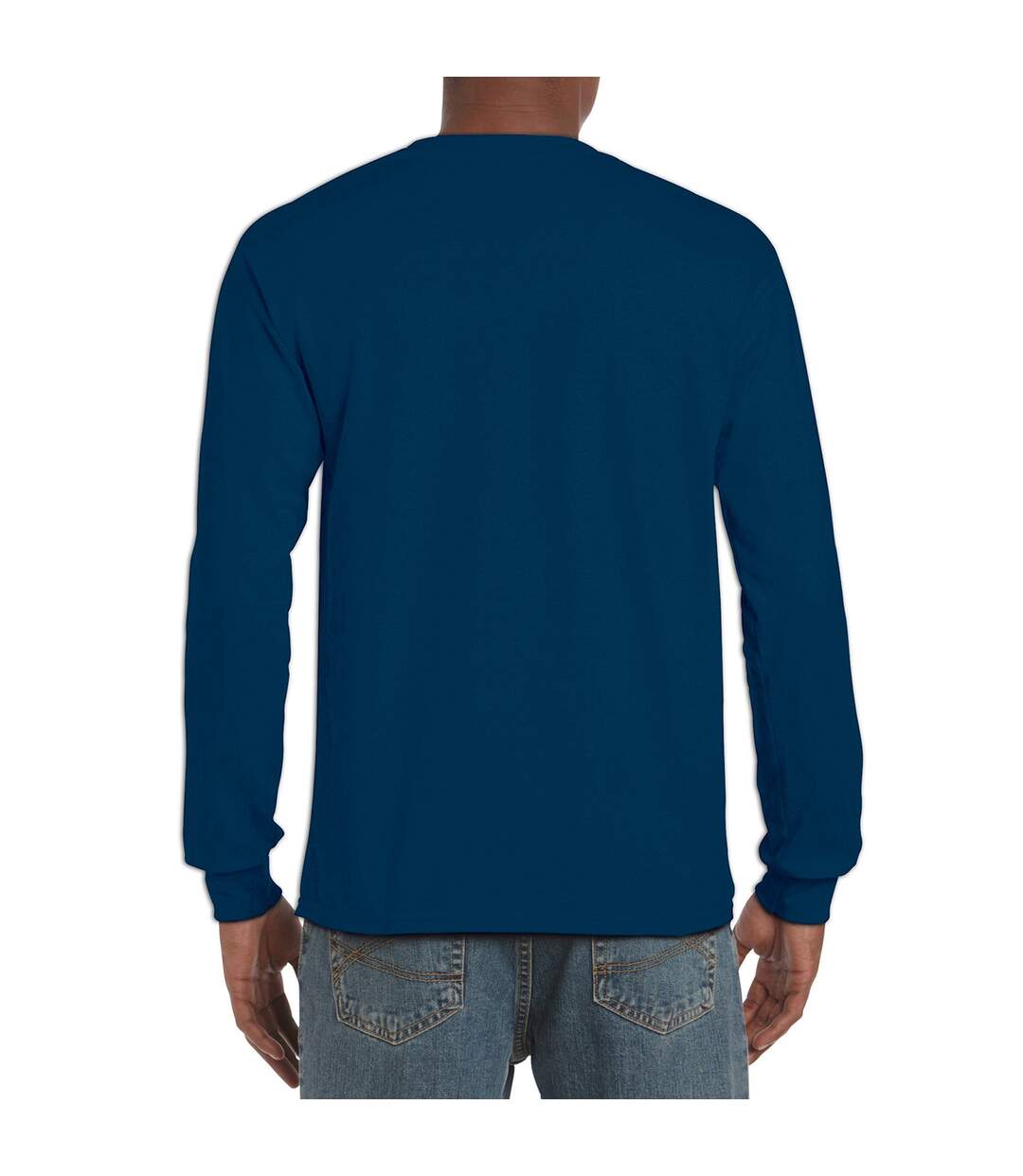 T-shirt Manches Longues Hammer Homme Sport Dark Navy Gildan-3