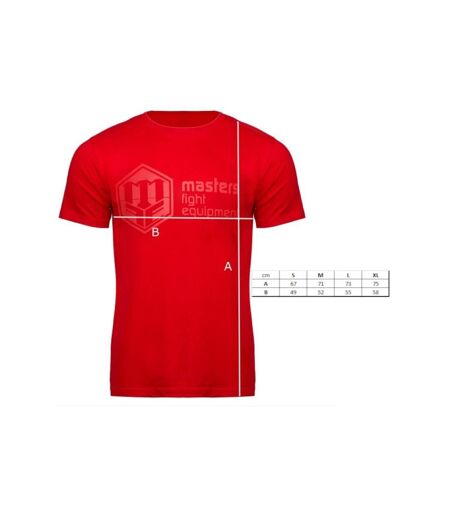 Mens Cotton T-shirt Bright Red Masters
