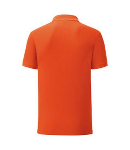 Mens iconic polo shirt flame Fruit of the Loom