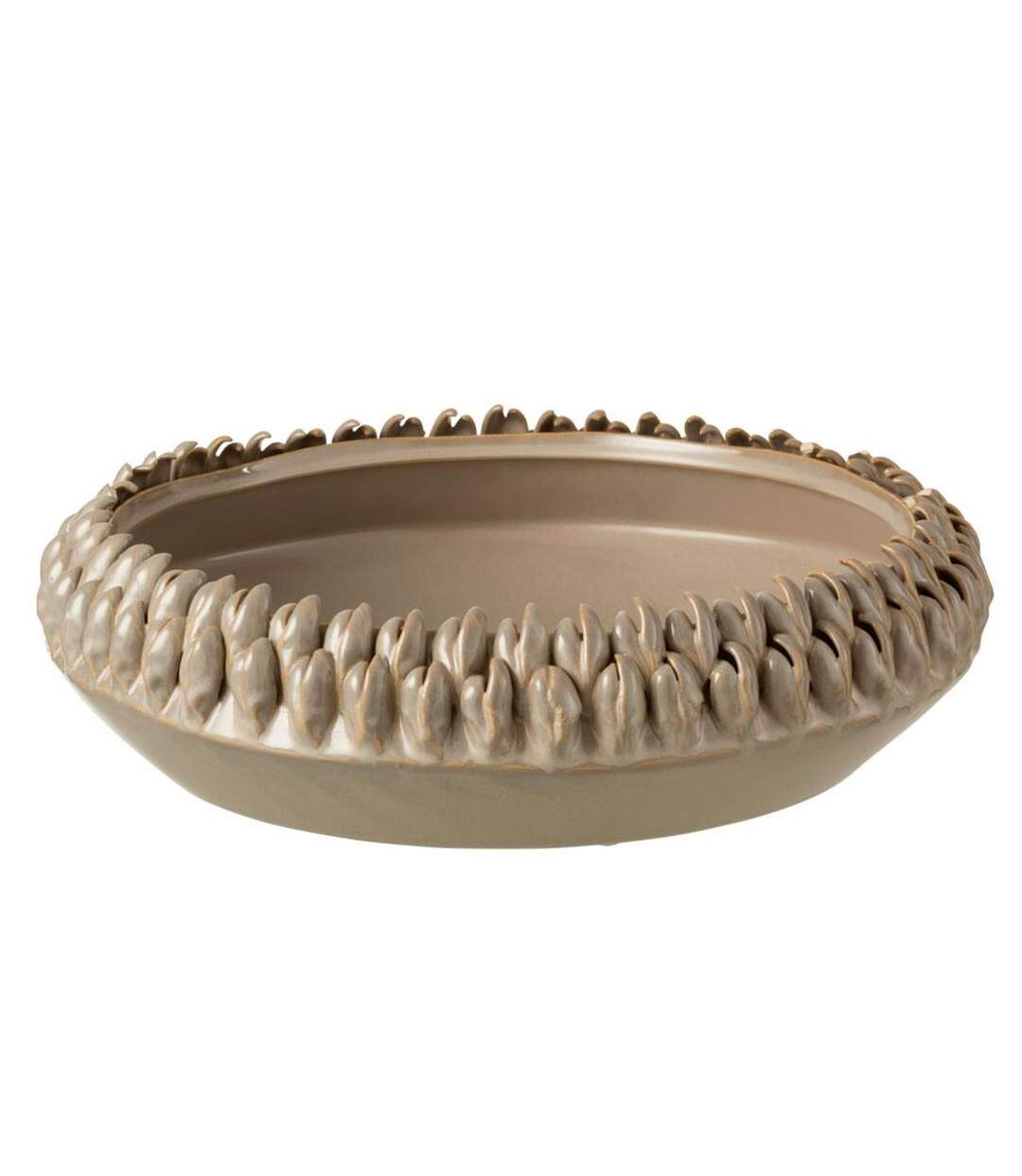 Coupelle en Céramique Ibiza Design 37cm Gris-1