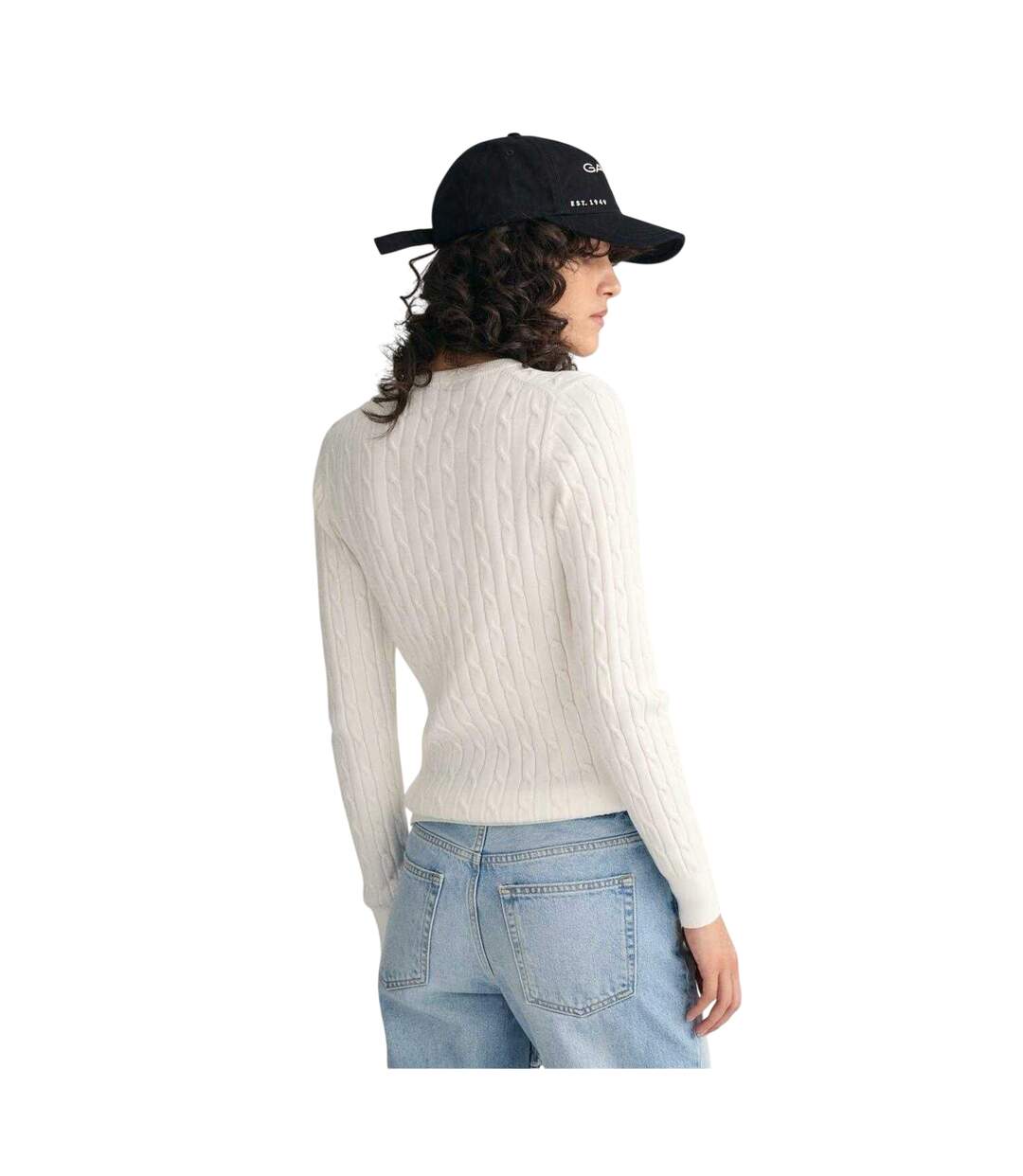 Pull Motif/style Maille Torsadée Femme Coquille D´œuf Gant-2