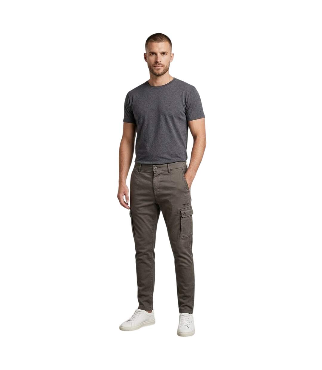 Pantalon À Poches Homme Vert Replay-4