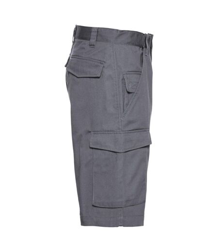Short Travail Adulte Gris Foncé Uni Russell Collection