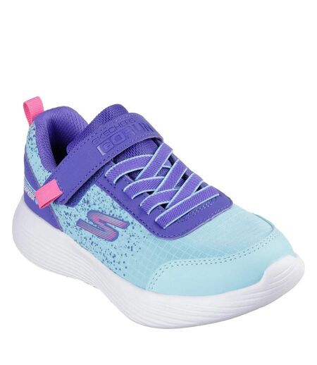 Baskets go run v2 enfant violet / turquoise vif Skechers