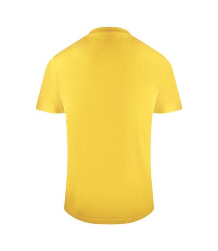 T-shirt Motif Floral Homme Jaune Cavalli Class