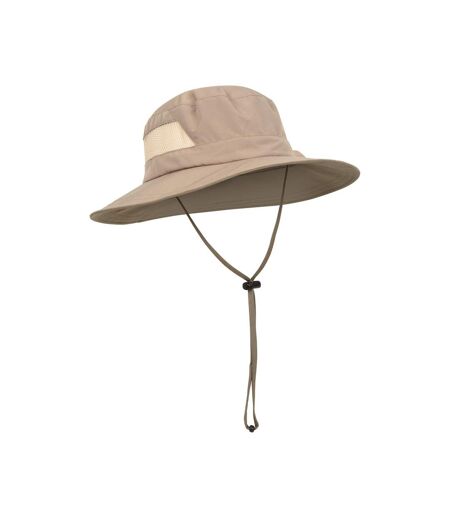 Unisex adult lightweight mesh brim sun hat beige Mountain Warehouse