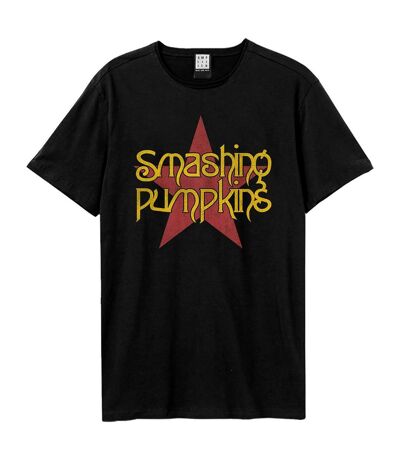 T-shirt Style The Smashing Pumpkins Star Logo Adulte Noir Amplified