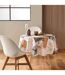 Nappe Ronde Antitache Imprimé Faya 180cm Naturel-4