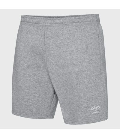 Umbro Mens Club Leisure Shorts (Grey Marl/White)