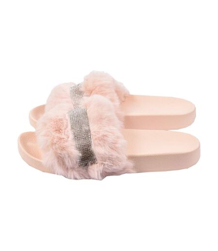 Claquettes pour Femme Fourrure Confort