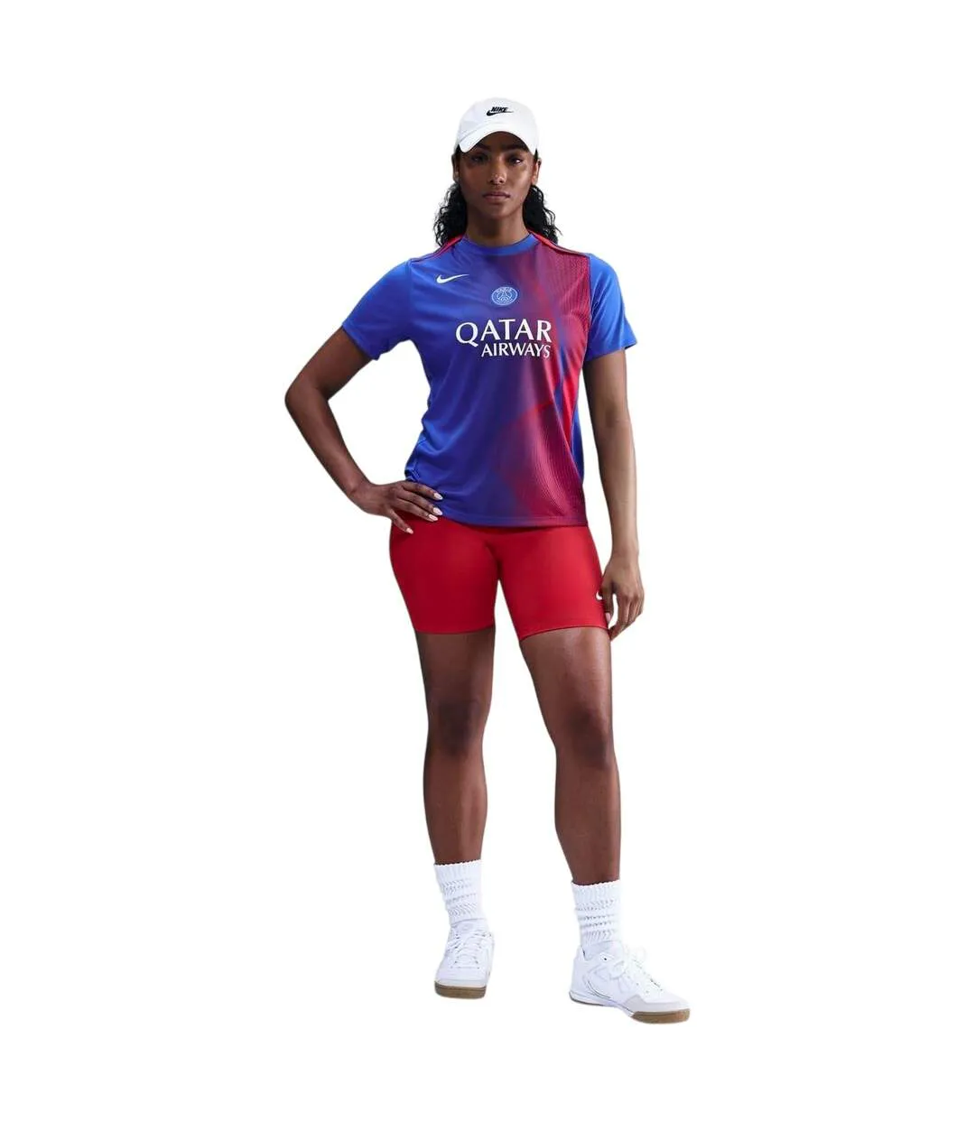 Chemise Motif/style Paris Saint-germain 2025/2026 Femme Bleu Rouge Nike-4