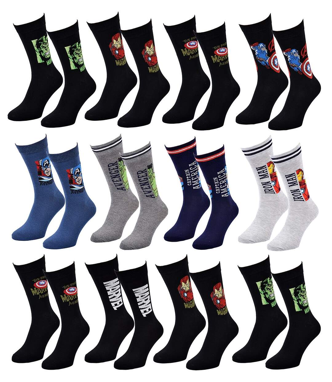 Chaussettes AVENGERS Pack de 12 Paires-2