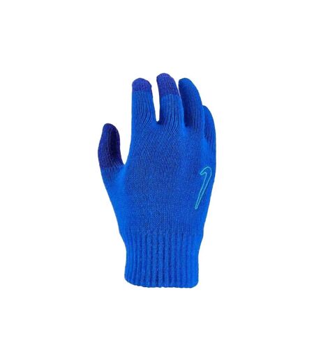 Nike Mens Knitted Swoosh Winter Gloves (Game Royal/Turquoise Blue/Signal Blue)