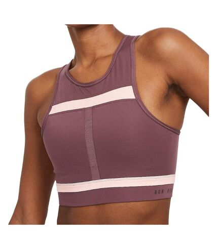 Brassière Prune Femme Nike Df Swoosh - L