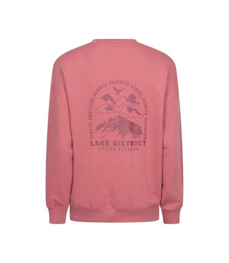Womens/ladies Scotland Graphic Sweatshirt Pink Mountain Warehouse