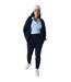Womens/ladies fleece lightweight jogging bottoms navy Lacoste-3