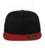 Casquette De Baseball Premium Noir Rouge Flexfit-1