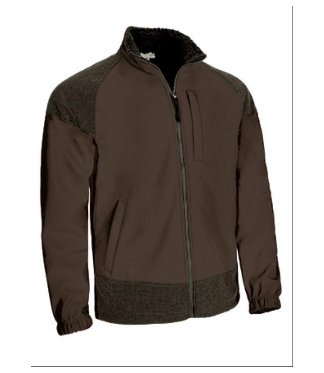 Veste softshell - Homme - CALEDONIA - marron noyer