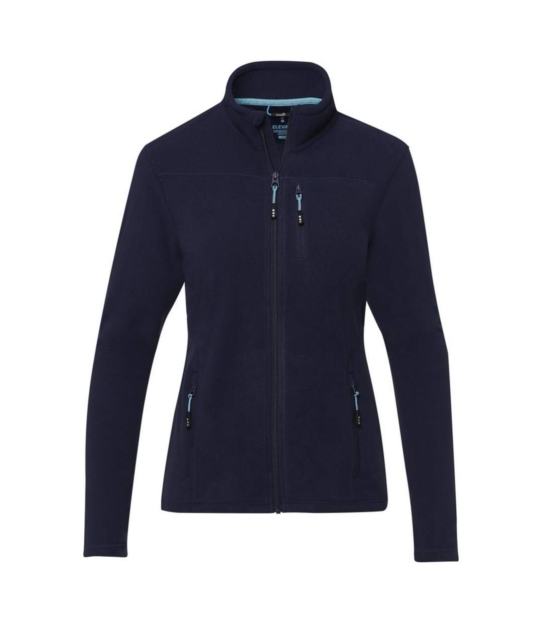 Womens/ladies amber recycled full zip fleece jacket navy Elevate NXT-1