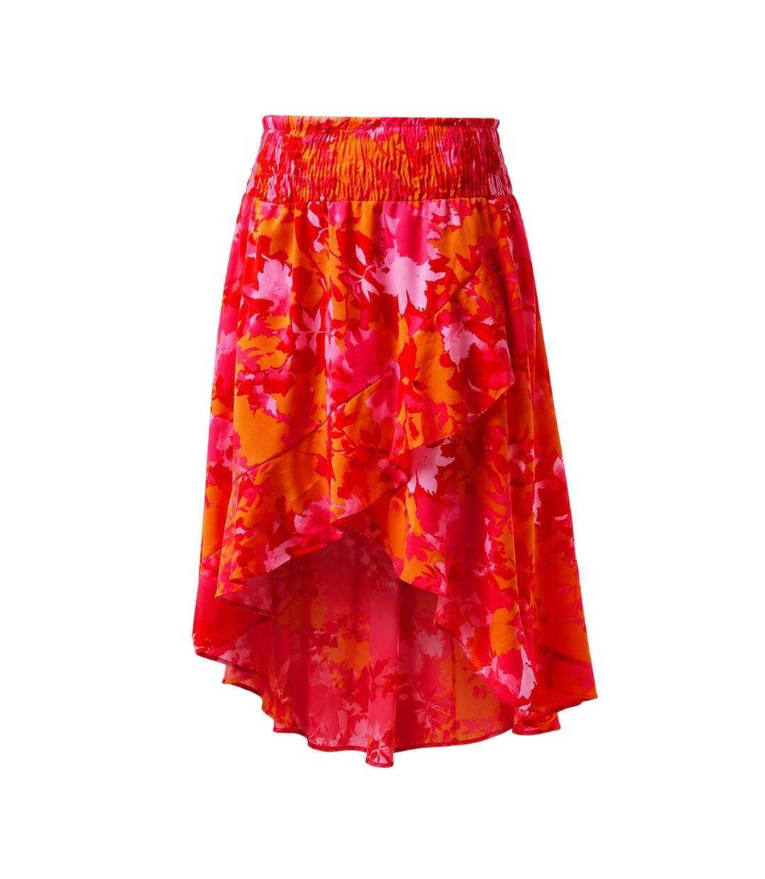 Jupe Motif/style Floral Femme Rose Orange AX Paris-1