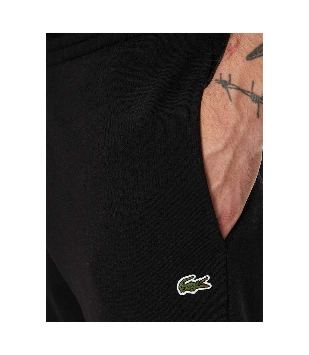 Pantalon De Jogging Motif/style Logo Brodé Homme Noir Lacoste-4