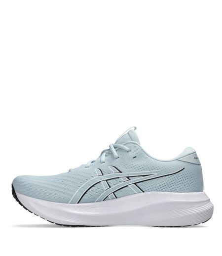 Mens Cushioned Trainers Cool Grey White Asics