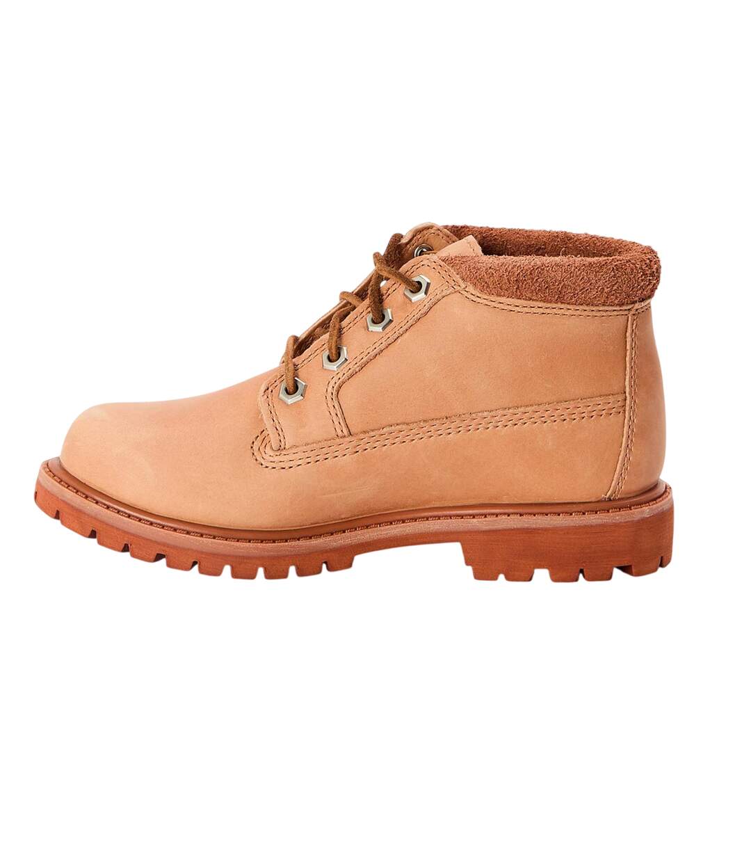 Womens/ladies Nellie Leather Waterproof Chukka Boots Light Red Timberland-2