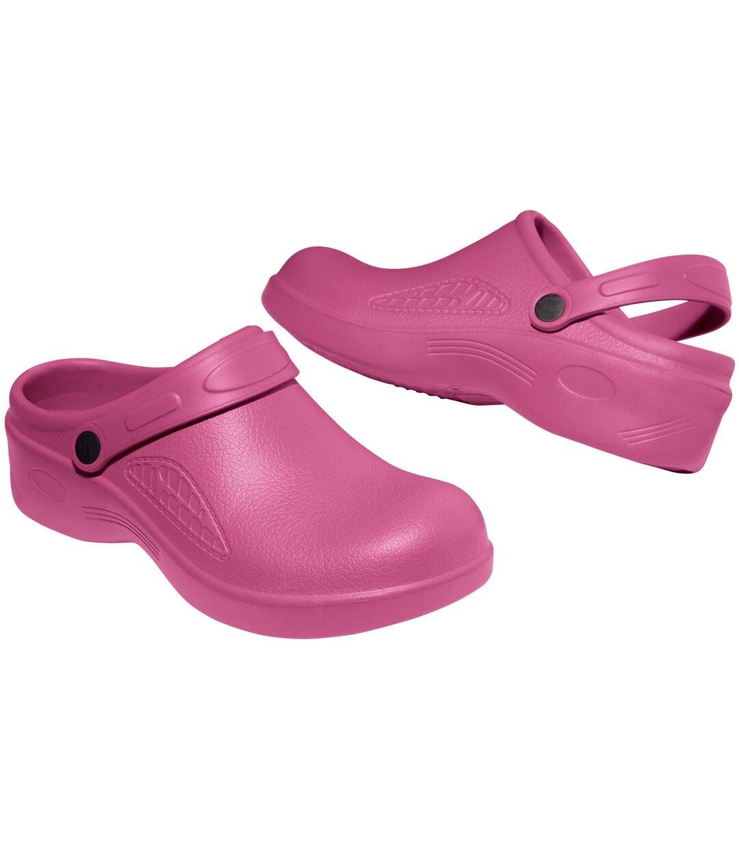 Women’s Pink Garden Clogs-1