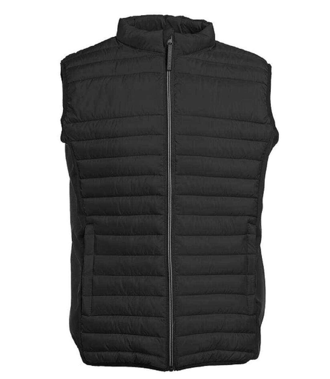 Bodywarmer bi-matière - Homme - Pen Duick - PK316 - noir et gris silver-1