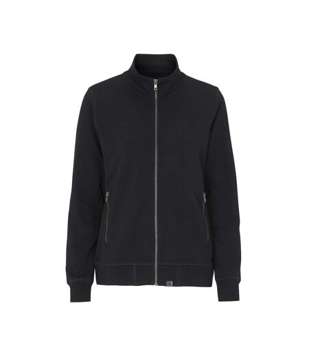 Womens/ladies French Terry Full Zip Jacket Navy Cottover