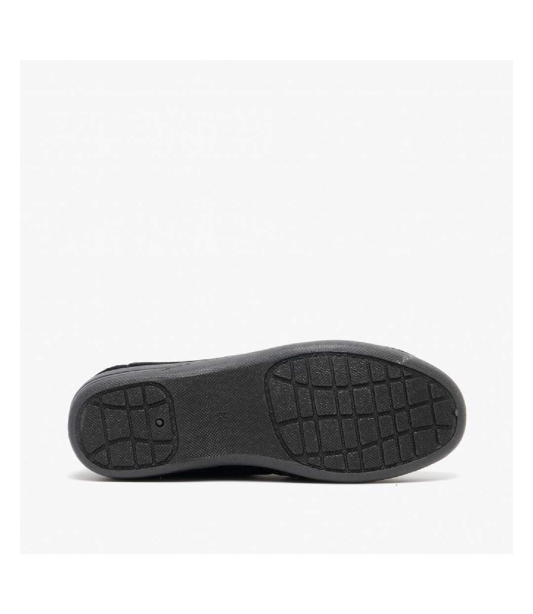 Zedzzz Mens Kevin Velour Twin Gusset Slippers (Black) - UTDF838-4