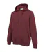 Mens Polycotton Full Zip Hoodie Burgundy Slazenger-3