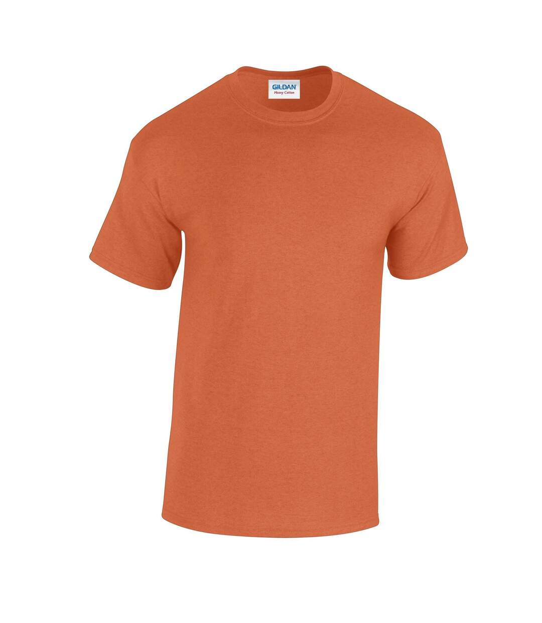 T-shirt Heavy Cotton Homme Orange Chiné Gildan-1