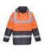 Portwest Mens S467 Contrast Hi-Vis Safety Traffic Jacket (Orange) - UTPW1420