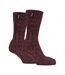 1 Pack Men's Ribbed Wool Hiking Socks | Knit Design Padded Boot Socks-1