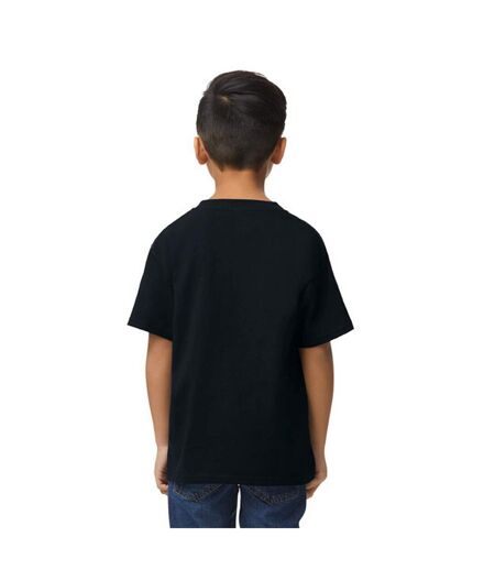 T-shirt softstyle enfant noir Gildan