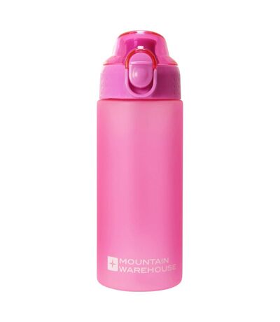 Push Lid Bpa Free 500ml Water Bottle One Size Fuchsia Mountain Warehouse