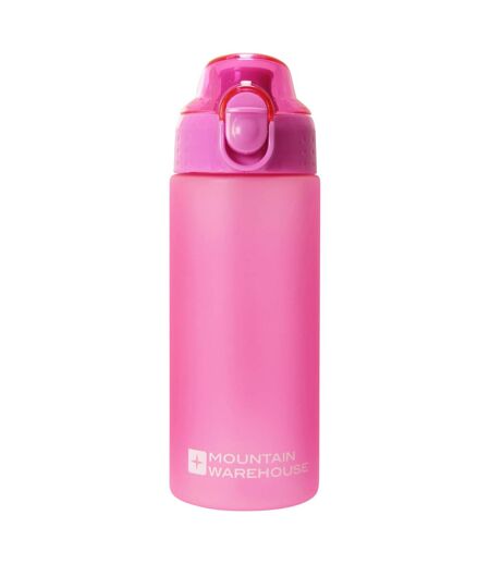 Push Lid Bpa Free 500ml Water Bottle One Size Fuchsia Mountain Warehouse