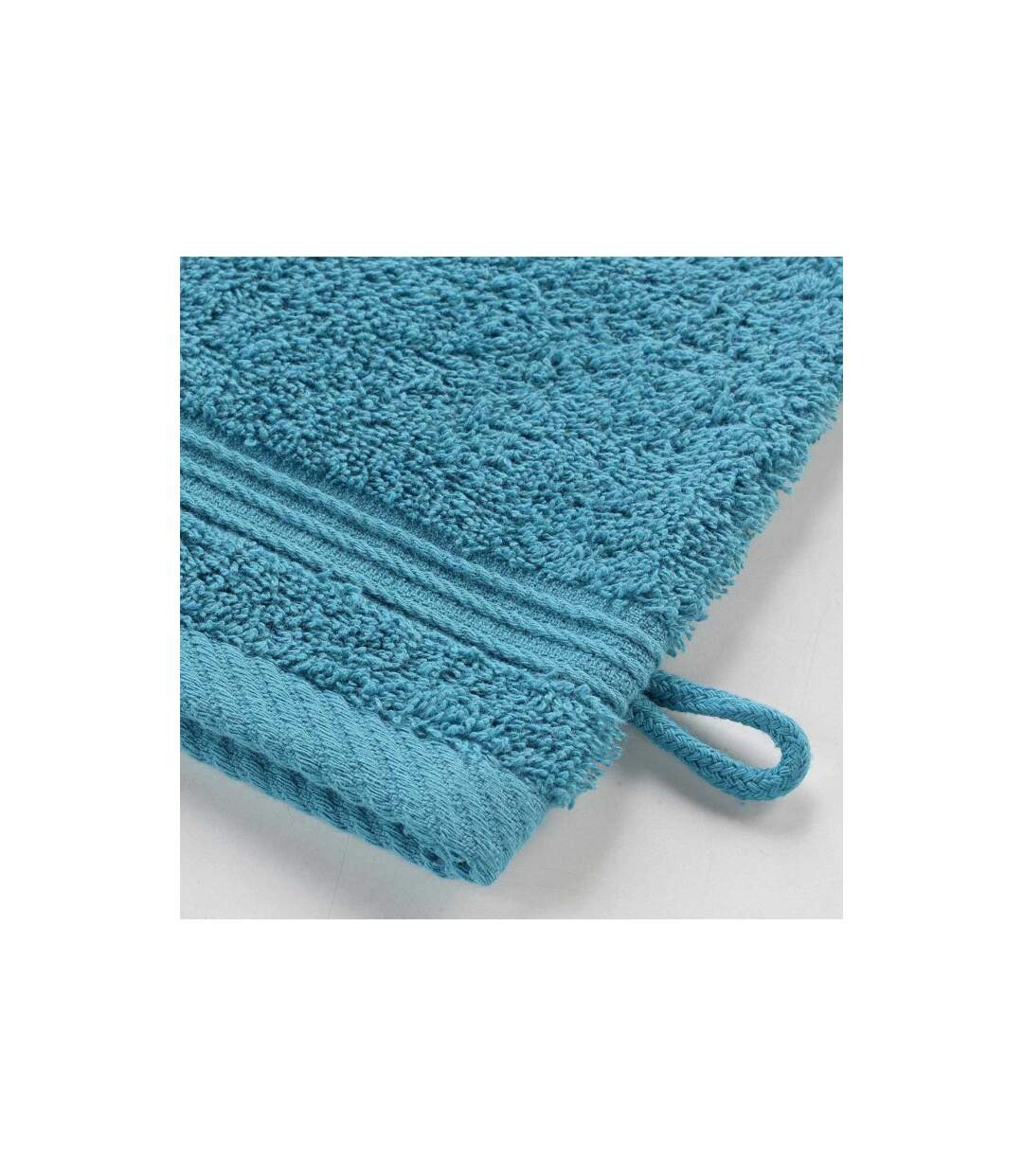 Lot de 2 Gants de Toilette Tendresse 15x21cm Bleu Paon