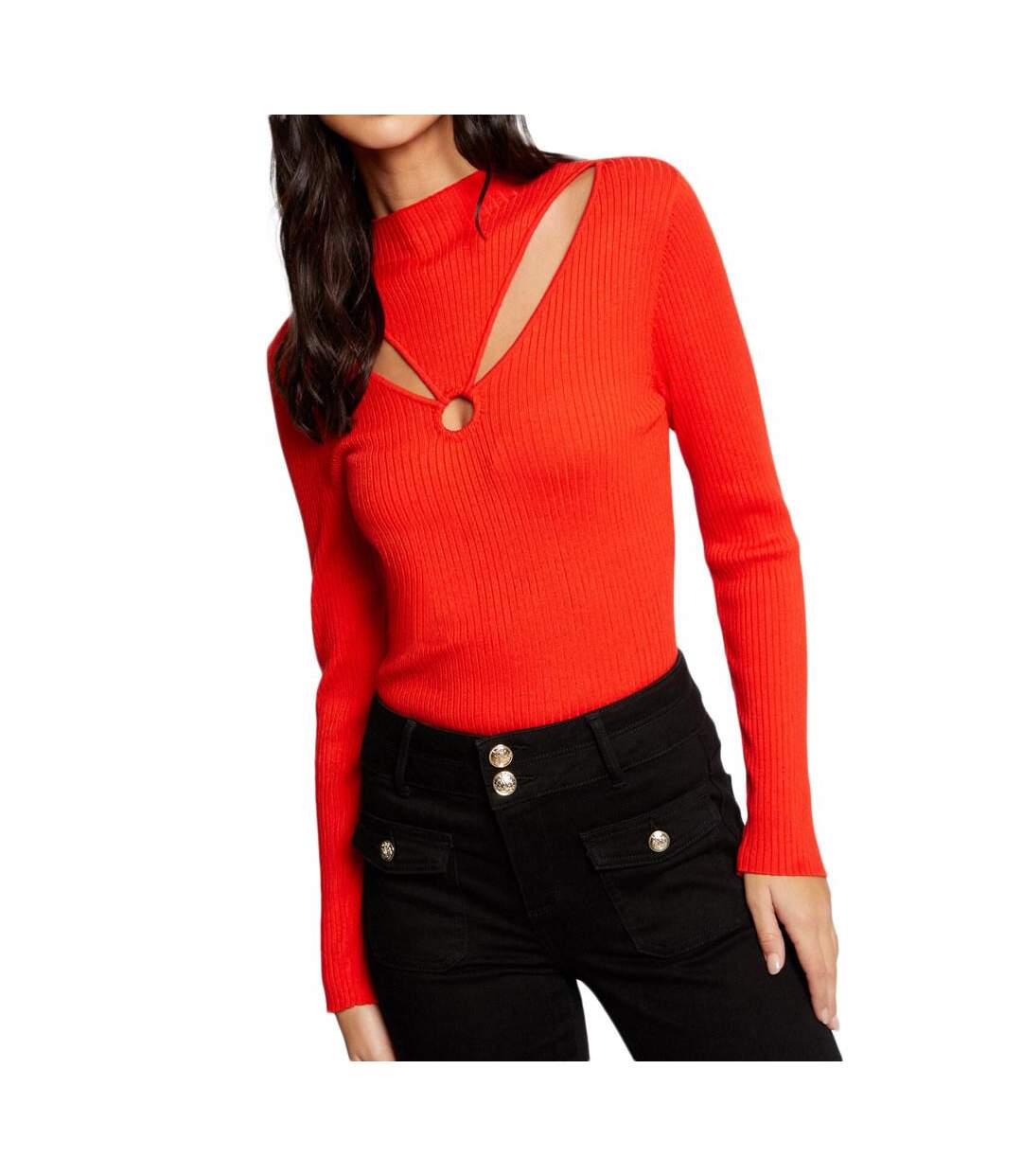 Pull Orange Femme Morgan Meline - L-1