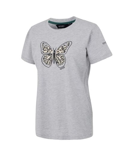 T-shirt Motif/style Papillon Filandra Vx Femme Gris Chiné Regatta