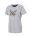 T-shirt Motif/style Papillon Filandra Vx Femme Gris Chiné Regatta-4