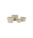 Lot de 4 Paniers de Rangement Daren 48cm Naturel & Blanc-1
