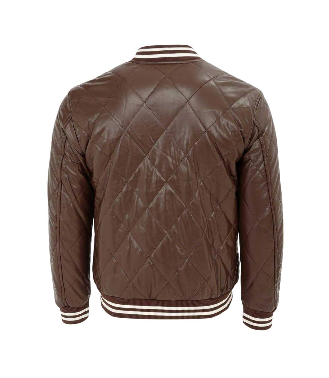 Mens Snap Bomber Jacket Coffee Firetrap-2