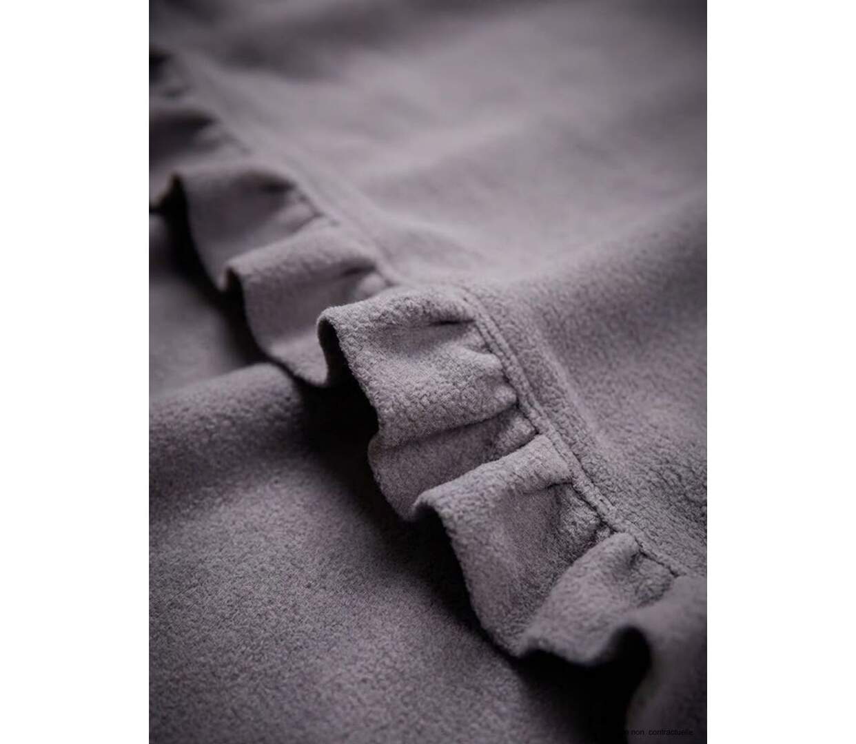 Châle / Étole Femme en Polaire Gris (Modèle Chale1G)-3