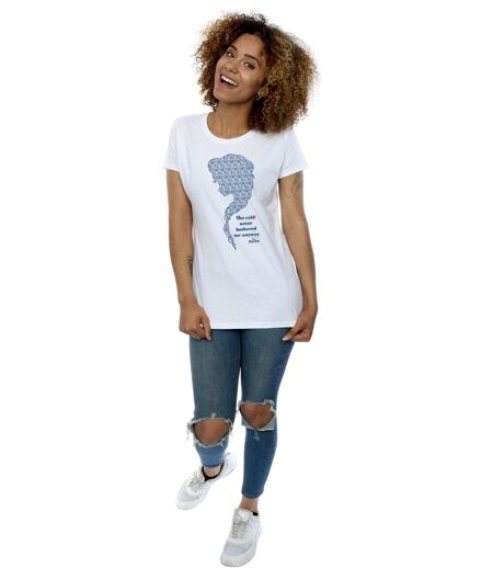 Disney T-shirt en coton Frozen Cold Womens/Ladies (Blanc) - UTBI21901