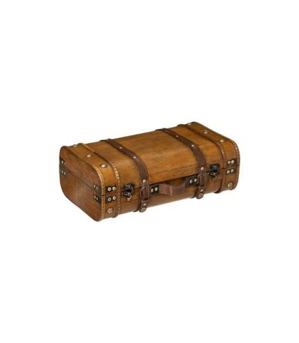 Lot de 2 Valises Déco Voyage 45cm Marron