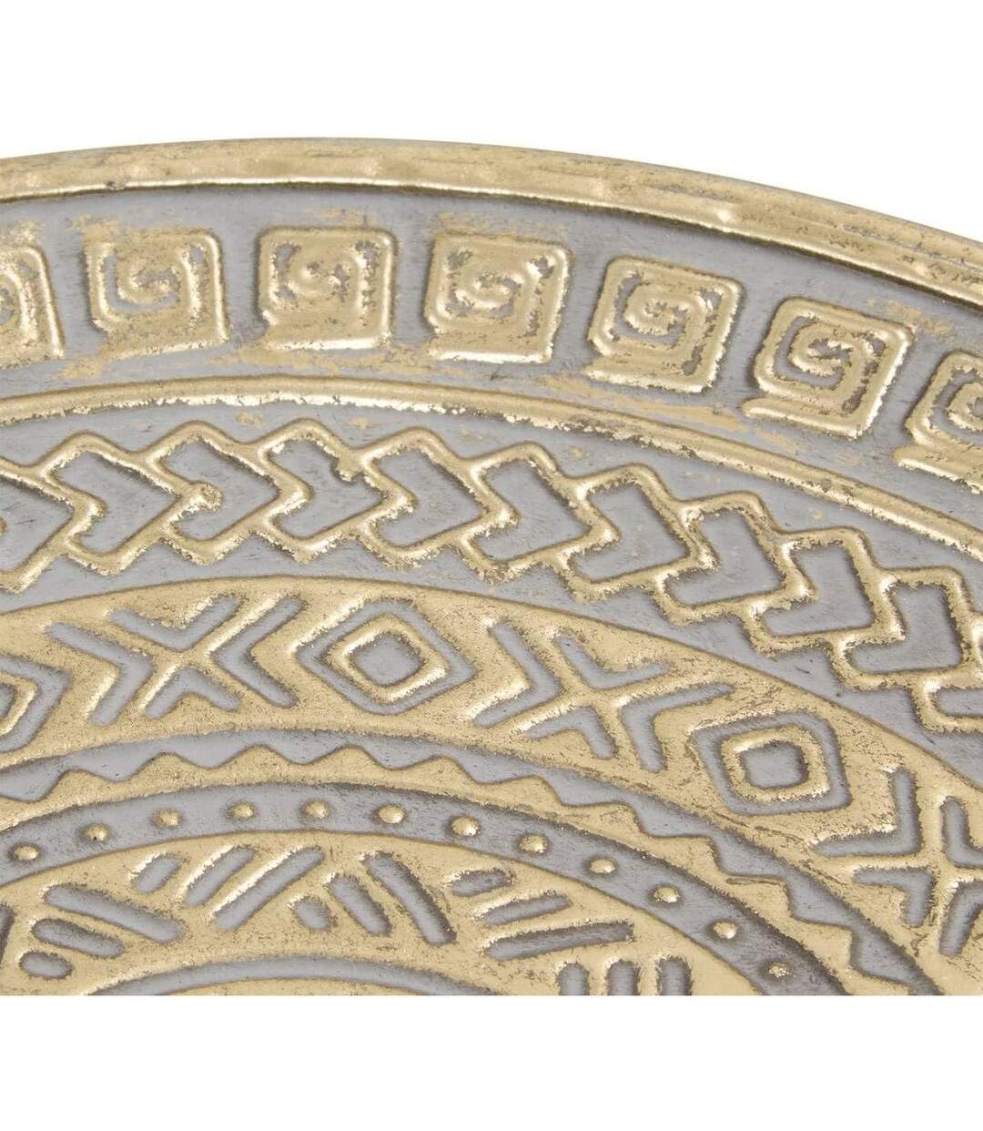 Lot de 3 Plateaux Déco en Métal Samir 57cm Doré-4